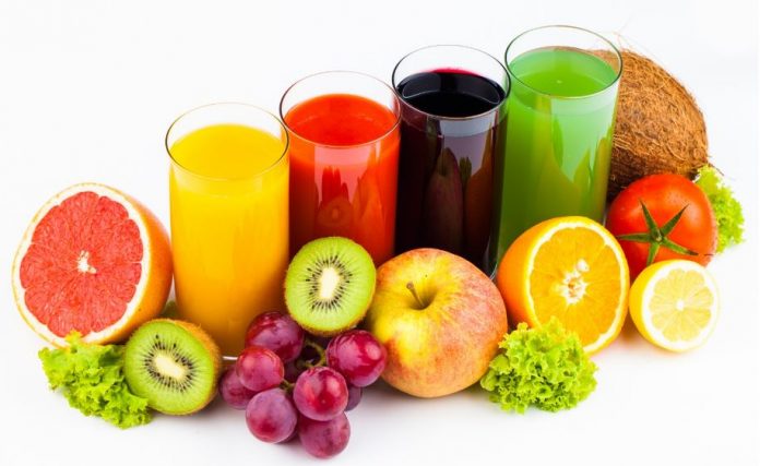 sucos de frutas naturais